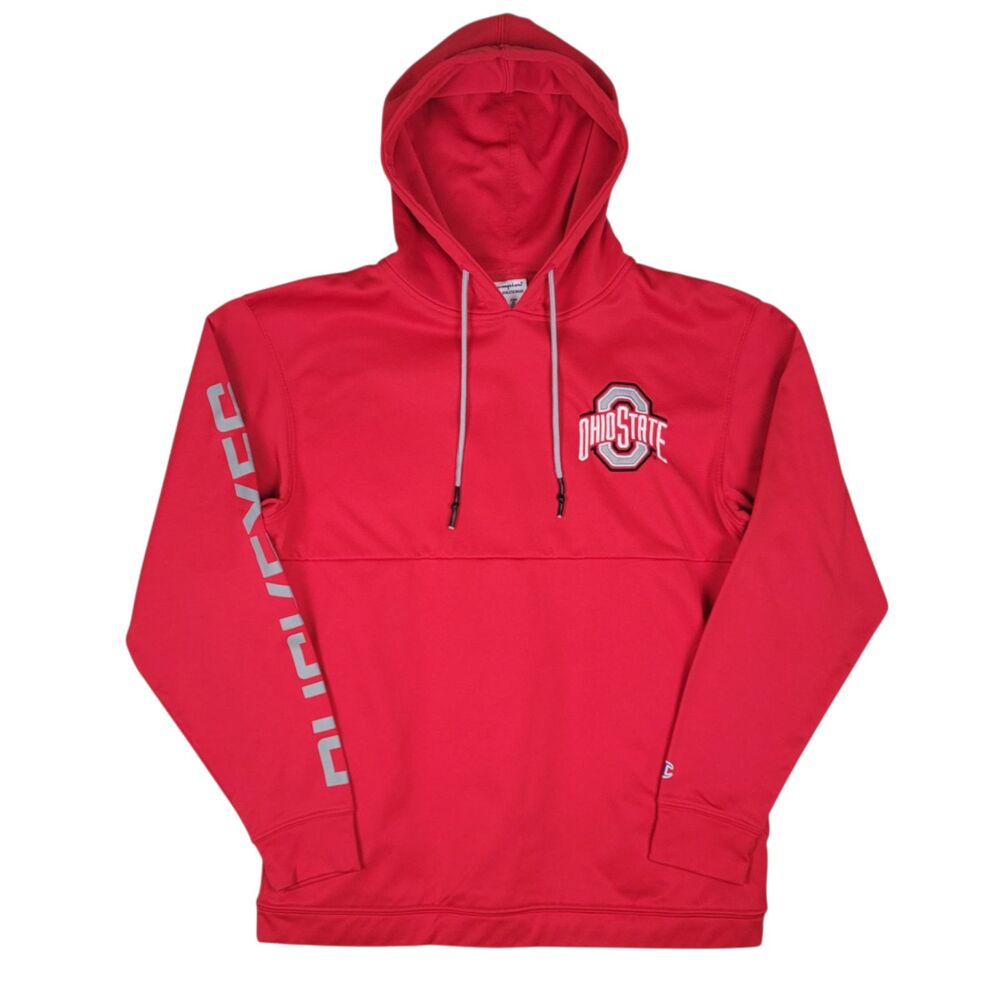 Ohio State Buckeyes Champion Hoodie Men's L Red Athletic Logo NCAA College